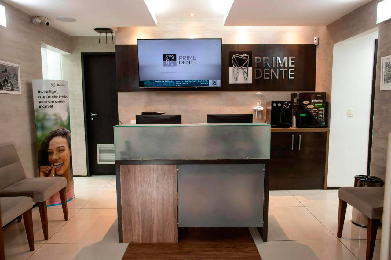 Recepção da CLínica Odontológica no Méier Prime Dente Botafogo